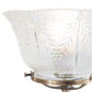 Meyda Lighting Revival 28" 4-Light Antique Brass Gas & Electric Island Chandelier With Clear Textured Shade Glass