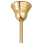 Meyda Lighting Revival 28" 4-Light Polished Brass Gas & Electric Chandelier With Clear Shade Glass