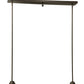 Meyda Lighting Revival 34" 2-Light Craftsman Brown on Brass Schoolhouse Island Pendant Light Hardware