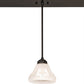 Meyda Lighting Revival 36" 3-Light Timeless Bronze Nautica Island Pendant Light With Antique White Frosted Shade Glass
