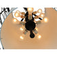 Meyda Lighting Revival 37" 15-Light Blackwash Deco Pendant Light With Statuario Idalight Shade