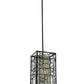 Meyda Lighting Revival 37" 15-Light Blackwash Deco Pendant Light With Statuario Idalight Shade