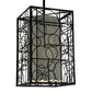 Meyda Lighting Revival 37" 15-Light Blackwash Deco Pendant Light With Statuario Idalight Shade