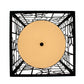 Meyda Lighting Revival 37" 15-Light Blackwash Deco Pendant Light With Statuario Idalight Shade