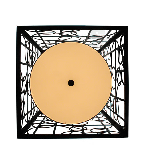 Meyda Lighting Revival 37" 15-Light Blackwash Deco Pendant Light With Statuario Idalight Shade
