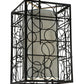 Meyda Lighting Revival 37" 15-Light Blackwash Deco Pendant Light With Statuario Idalight Shade