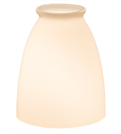 Meyda Lighting Revival 4" Goblet White Opal Shade Glass