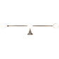 Meyda Lighting Revival 43" 3-Light Brushed Nickel Goblet Vanity Light With White Opal Shade Glass