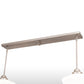 Meyda Lighting Revival 47" 2-Light Brushed Nickel Island Pendant Light With Solid White Shade Glass