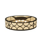 Meyda Lighting Revival 48" 8-Light Oil Rubbed Bronze Deco Cilindro Flush Mount Light With Beige Sahara Taupe Idalight Shade Glass
