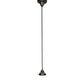 Meyda Lighting Revival 5" 1-Light Craftsman Brown Schoolhouse Colonnade Mini Pendant Light With White Cast Opal Shade Glass