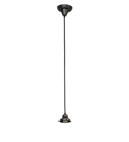 Meyda Lighting Revival 5" 1-Light Craftsman Brown Schoolhouse Colonnade Mini Pendant Light With White Cast Opal Shade Glass