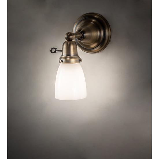 Meyda Lighting Revival 5" Antique Brass Goblet Wall Sconce