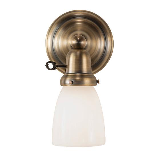 Meyda Lighting Revival 5" Antique Brass Goblet Wall Sconce