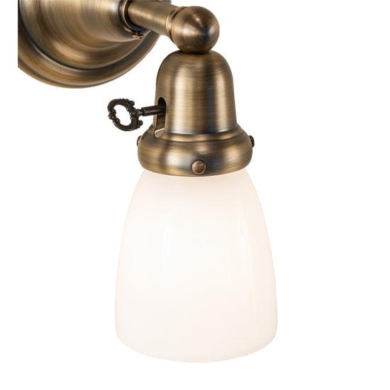 Meyda Lighting Revival 5" Antique Brass Goblet Wall Sconce