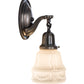 Meyda Lighting Revival 5" Antique Nickel Garland Wall Sconce With White Shade Glass