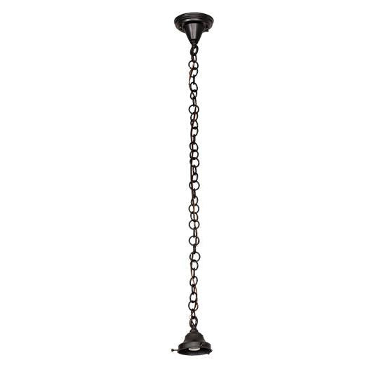 Meyda Lighting Revival 5" Brown Schoolhouse Pendant Light