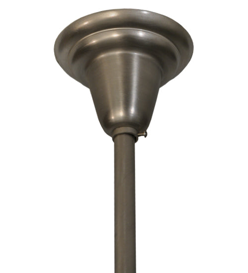 Meyda Lighting Revival 5" Brushed Nickel Deco Ball Pendant Light Hardware
