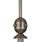 Meyda Lighting Revival 5" Brushed Nickel Deco Ball Pendant Light Hardware