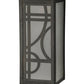 Meyda Lighting Revival 5" Craftsman Brown Deco Wall Sconce With Frosted Seeded Shade Glass