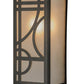 Meyda Lighting Revival 5" Craftsman Brown Deco Wall Sconce With Frosted Seeded Shade Glass