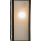 Meyda Lighting Revival 5" Craftsman Brown Deco Wall Sconce With Frosted Seeded Shade Glass