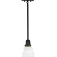 Meyda Lighting Revival 5" Craftsman Brown Garland Pendant Light With White Blown Shade Glass