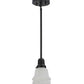 Meyda Lighting Revival 5" Craftsman Brown Garland Pendant Light With White Shade Glass