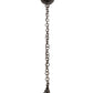 Meyda Lighting Revival 5" Craftsman Brown Gas & Electric Mini Pendant Light With Clear Textured Shade Glass