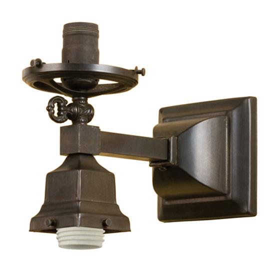 Meyda Lighting Revival 5" Craftsman Brown Gas & Electric Wall Sconce Hardware