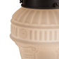 Meyda Lighting Revival 5" Craftsman Brown Schoolhouse Colonnade Pendant Light With White Opal Shade Glass