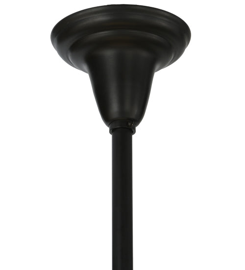 Meyda Lighting Revival 5" Craftsman Brown on Brass Deco Ball Pendant Light Hardware