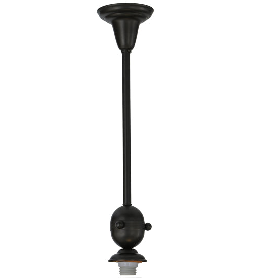 Meyda Lighting Revival 5" Craftsman Brown on Brass Deco Ball Pendant Light Hardware