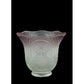 Meyda Lighting Revival 5" Frosted White & Lavender Tip Shade Glass