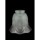 Meyda Lighting Revival 5" Frosted White & Lavender Tip Shade Glass