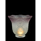 Meyda Lighting Revival 5" Frosted White & Lavender Tip Shade Glass