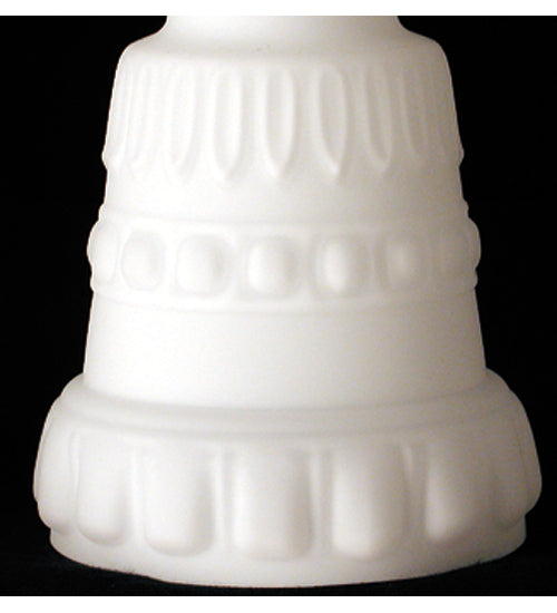Meyda Lighting Revival 5" Grecian White Shade Glass