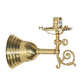 Meyda Lighting Revival 5" Polished Brass Gas & Electric Wall Sconce Hardware