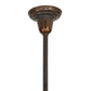Meyda Lighting Revival 5" Vintage Copper Deco Ball Pendant Light Hardware