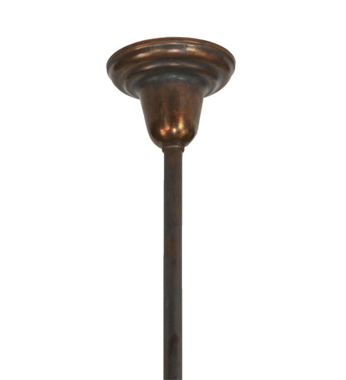 Meyda Lighting Revival 5" Vintage Copper Deco Ball Pendant Light Hardware