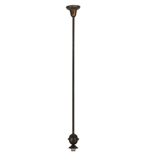 Meyda Lighting Revival 5" Vintage Copper Deco Ball Pendant Light Hardware