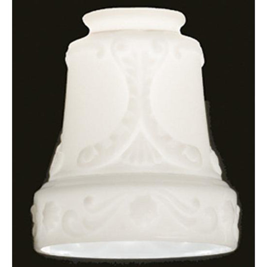 Meyda Lighting Revival 5" White Opal Laurel Neck Shade Glass