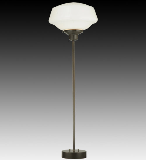 Meyda Lighting Revival 50" Timeless Bronze Schoolhouse Surface Mounted Table Lamp With White Opal Shade Glass