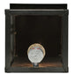 Meyda Lighting Revival 6" Craftsman Brown Deco Wall Sconce With Clear Seeded Shade Glass