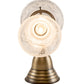 Meyda Lighting Revival 7" 2-Light Antique Brass Gas & Electric Wall Sconce With White Shade Glass