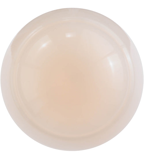 Meyda Lighting Revival 7" Brushed Nickel Schoolhouse Semi-flush Mount Ceiling Light With Whitestone Emma Globe Opal Shade Glass