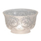 Meyda Lighting Revival 7" Clear & Frosted Wreath & Garland Shade Glass