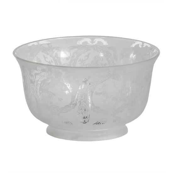 Meyda Lighting Revival 7" Clear & Frosted Wreath & Garland Shade Glass