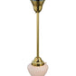 Meyda Lighting Revival 7" Polished Brass Schoolhouse Pendant Light With White Opal Emma Globe Shade Glass