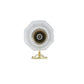 Meyda Lighting Revival 7" Polished Brass Summer Wheat Wall Sconce With Clear Shade Glass
